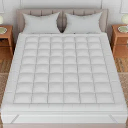 Comfowell White King Size Cotton Water Resistant Mattress Protector-image-25