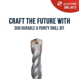 SCEPTRE Drill Bit Hammer Rotatory Concrete Tool Strong & Powerful for Perfect Round Holes Highly Efficient & Optimized Design image 3