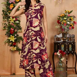 GULMOHAR JAIPUR Women Floral Printed Regular Kurta with Palazzos-picture-24