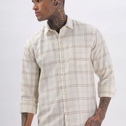 BS BLUE SQUAD Men Slim Fit Opaque Checked Casual Shirt-image-70