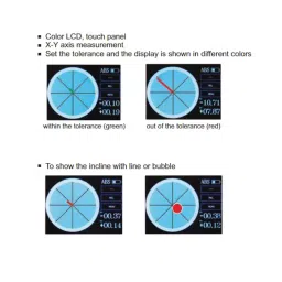Insize ±30° Measuring Range Electronic Digitel Level with Color LCD, ISE-2DT image 3