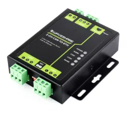 Waveshare Industrial 2-Ch CAN to Ethernet Server - 2-Ch CAN + RS485 + Ethernet Port image 1