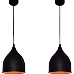 KINIS Black 2 Pieces Bell Shaped Ceiling Lamps-18