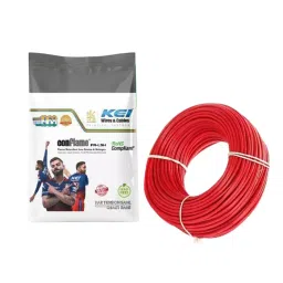 KEI FR-LSH Multistrand Cable Conflame -FR-LSH 4 Sq. mm 1 Core Red (200 m)-22