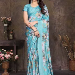 KALINI Floral Silk Blend Tussar Saree-image-56