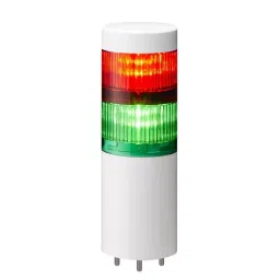 Patlite Signal Tower Light without Buzzer/Flashing, 60 mm 24 V DC Red, Green, LR6-202WJNW-RG-54