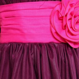 Pink Chick Girls Colourblocked Shouldr Straps Fit & Flare Dress With Matching Clip-image-69