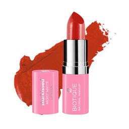 BIOTIQUE NATURAL MAKEUP Starkissed  Moist Matte Lipstick - Sugar N Spice R310 4.2 g-49