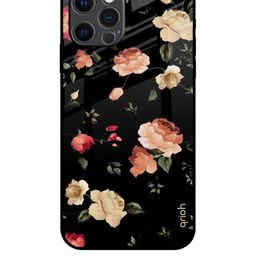 QRIOH Floral Printed iPhone 12 Pro Max Back Case Mobile Accessories-image-56