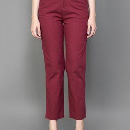 Xpose Women Comfort Straight Fit High-Rise Pleated Trousers-picture-28