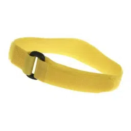 RS PRO Cable Tie, Hook and Loop, 300x20 mm, Yellow Nylon,, 1797184-72