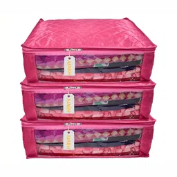 Ajabh Pink Set of 3 Regular Drawer Organiser Organisers-47