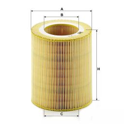 MANN C 1250 Air Filter Element Cylindrical image 2