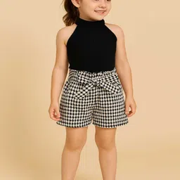 Ninas Girls Round Neck Top With Shorts-picture-24