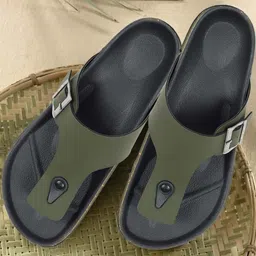 aadi Men Olive Sliders-25