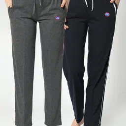 VIMAL JONNEY Women Pack Of 2 Solid Lounge Pants-image-72