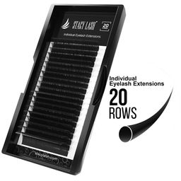 STACY LASH 20-Rows Individual False Eyelash Extensions - Curl B image 4
