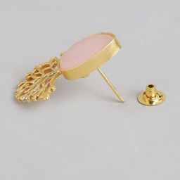 Anouk Gold-Plated Artificial Stones Studded Teardrop Shaped Drop Earrings image 2