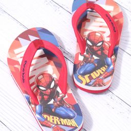 Pine KidsSlip On Style Flip Flops Spider Man Print Red-image-91