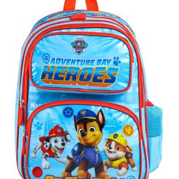 Paw Patrol Heroes 2 Compartment School Bagwith Front Pocket Sky Blue - Height 14 Inches-image-51