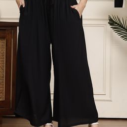 Valles365 by S.C. Women Pack of 2 Flared Ethnic Palazzos-image-108
