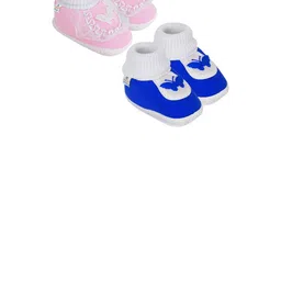 NESKA MODA 12 To 18 Months Non Slip Baby Girls Set of 2 Pair Cotton Butterfly Baby Booties-image-69