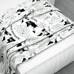 Divine Casa Microfiber Polyester Single Comforter Abstract Print- Grey & White image 4