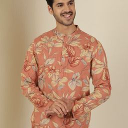 Anouk Rustic Floral Printed Mandarin Collar Kurta-image-61