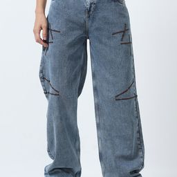 Espanshe Men Mid-Rise Slash Knee Heavy Fade Jeans-image-39