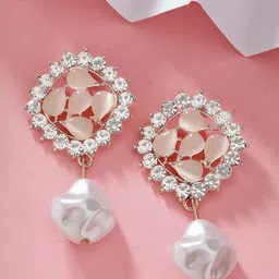 Bohey by KARATCART Contemporary Drop Earrings-10