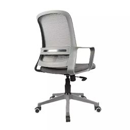 Vergo Empower MB Grey Mid Back Mesh Office Chair with Lumbar Support, Fixed Armrest-picture-36