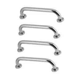 GALAXY Heavy Duty Grab Bar 304.8 mm (12 Inch) Stainless Steel Chrome for Multi Purpose Use in Bathrooms (Pack of 4)-41