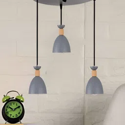 GAUVIK Grey Aluminium Ceiling Lamp-25
