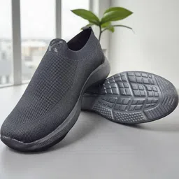 Free Kicks Men Black Mesh Casual Shoes-picture-26
