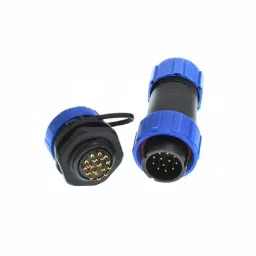 Sibass Electric 12 Pin Connector Straight to Panel 21 mm 5 A Waterproof IP68 Rating with CE Mark (Pack of 100)-picture-33