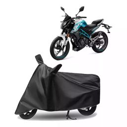 Auto Pearl Polyester Two Wheeler Cover for CFMoto 150NK (Grey)-image-58