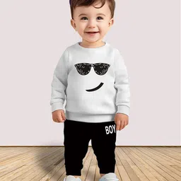 MITANSH Kids Printed Round Neck T-shirt With Trousers-picture-10