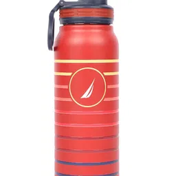 Nautica Red & Blue Stainless Steel Printed Smart Vacuum Water Bottle-750ML-28