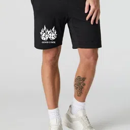 FABSTIEVE Men Good Luck Printed Regular Fit Low-Rise Cotton Shorts-image-13