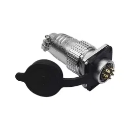 Sibass Electric Steel Round Connector 8 Pin Size 20 mm with CE Mark, SE-20 -8S (Pack of 10)-10