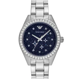 Emporio Armani Women Embellished Bracelet Style Analogue Watch AR11628I-Silver-image-73