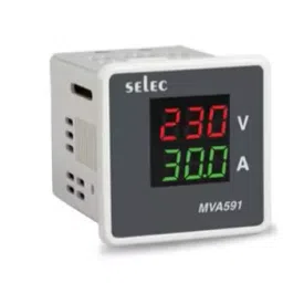 Selec MVA591-30A-230V Volt Amp Meter 48 x 48mm-34