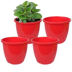 Kuber Industries Red Textured Planter-57