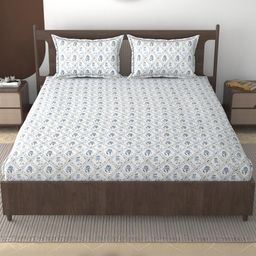 FURNOFY Abstract Superfine Queen Bedsheets-image-50