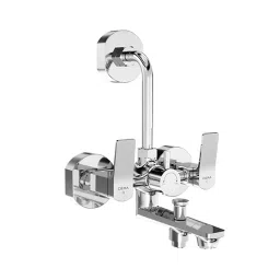 CERA Sylvina Wall Mixer Quarter Turn Wall Mount Chrome Plating Chrome, F1021403-12