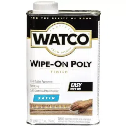 Rust-Oleum Watco Wipe On Poly Wood Finish for Wooden Surface, Satin, 68141 (Can of 946 ml)-42