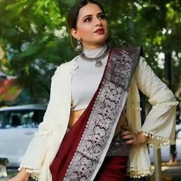 Florence Woven Design Zari Pure Silk Designer Saree-image-56