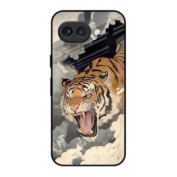 QRIOH Raging Tiger Printed Google Pixel 9A Silicone Back Case-image-97