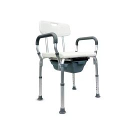 Rehamo Commode Chair Aluminium 100 Kg Weight Capacity, Shocom WBA-34