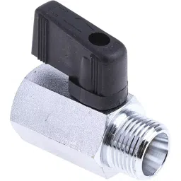 RS PRO Chrome Plated Brass Hydraulic Ball Valve G 3/8 Model No 486366-image-2
